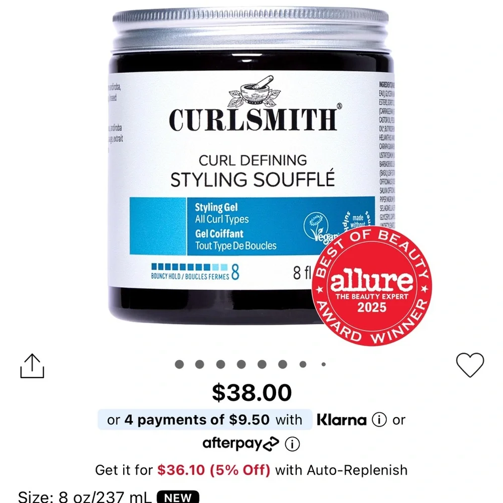 [HAIR] Curlsmith Curl Defining Strong Hold Styling Gel | New | 8oz - Picture 5 of 6